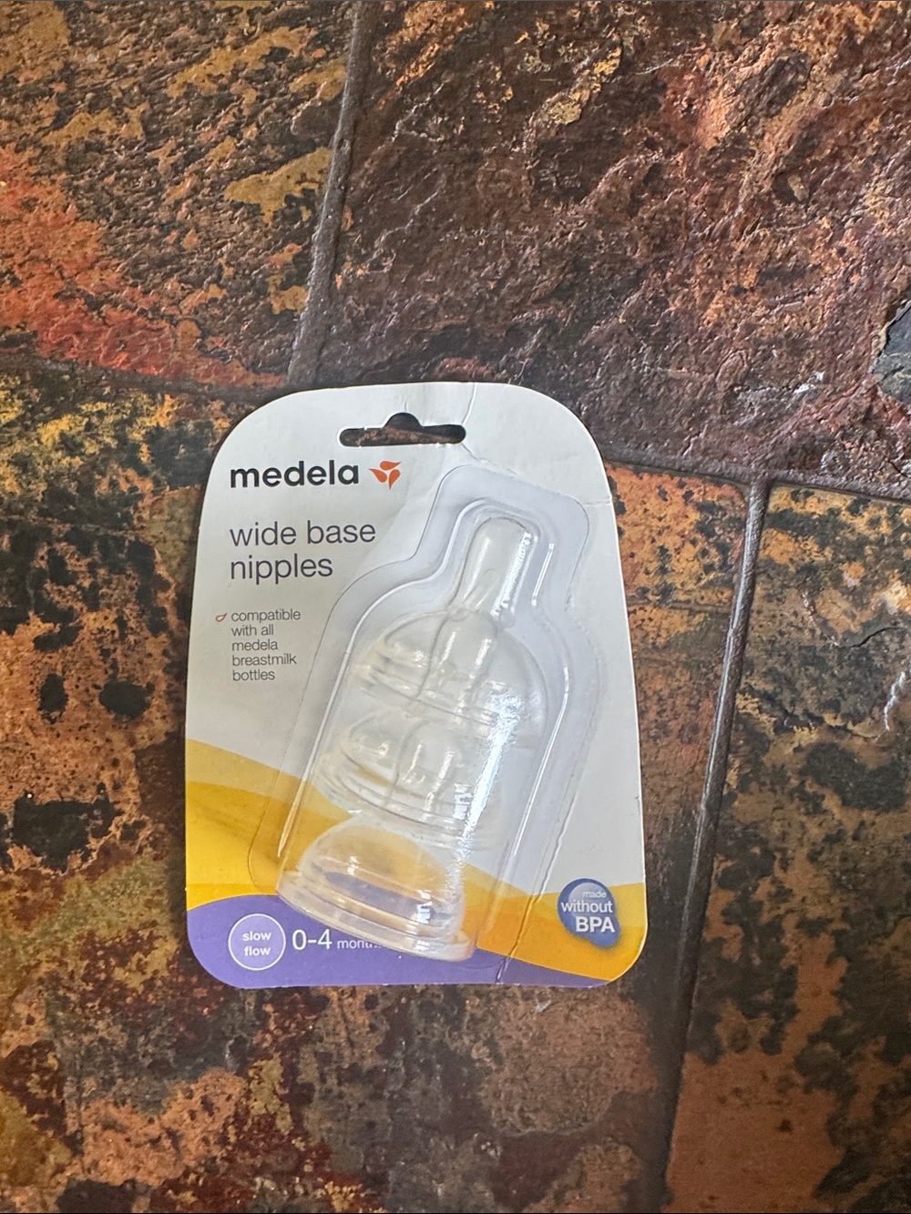 Medela Clear Wide Base Nipple Slow Flow